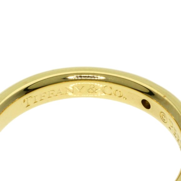Tiffany & Co. Stacking Band Ring 1P Diamond K18 Yellow Gold Women's TIFFANY - Picture 5 of 8